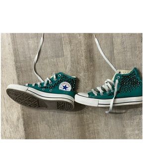 LTD high top converse with studs